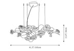TLL Gold Leaf Chandelier