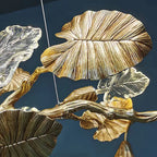 TLL Gold Leaf Chandelier