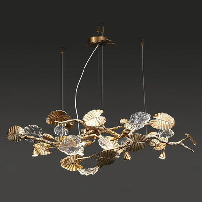 TLL Gold Leaf Chandelier