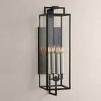 Torren Hand-Worked Iron Outdoor Wall Sconce 34"