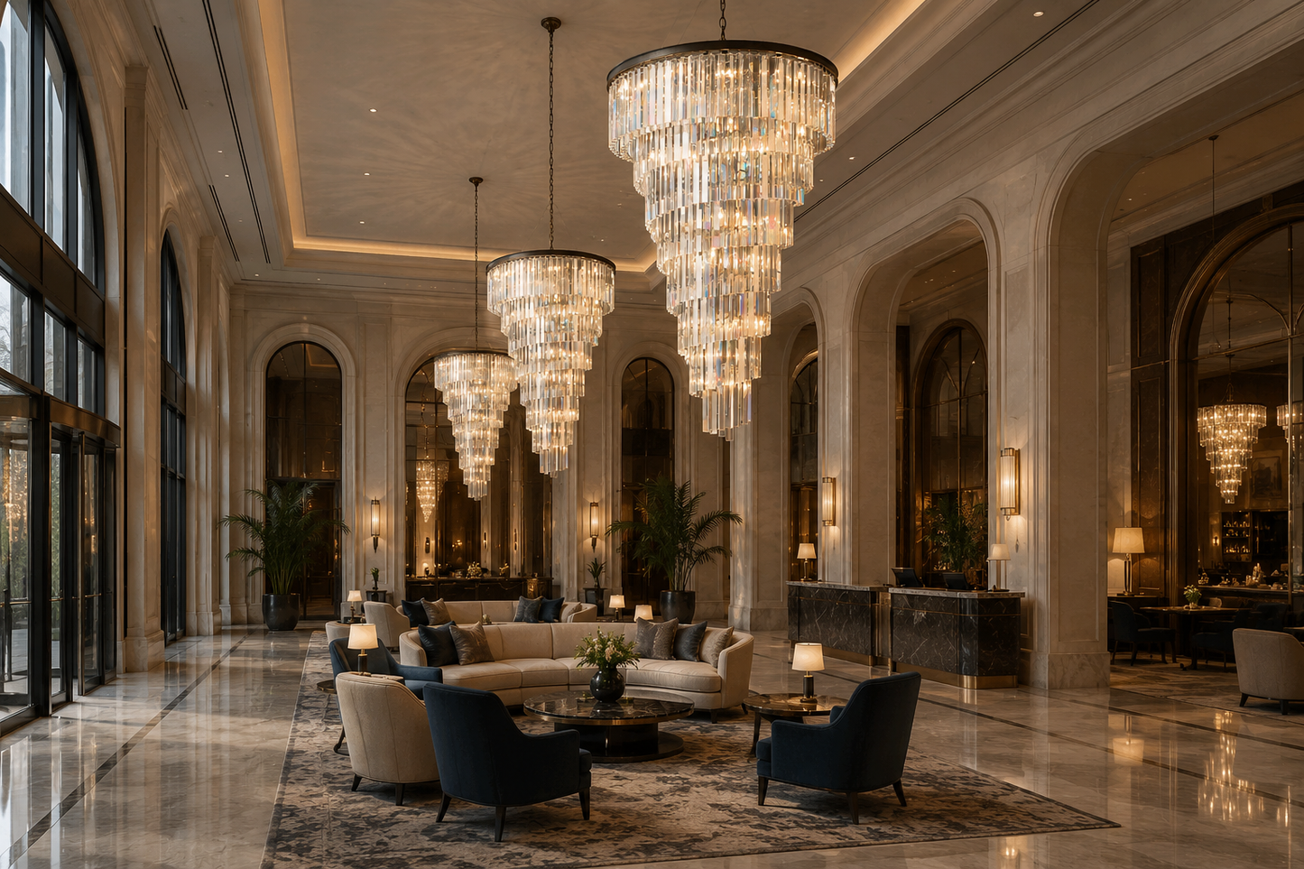 Heristal Crystal Chandelier for Foyer, Entry way, Staircase