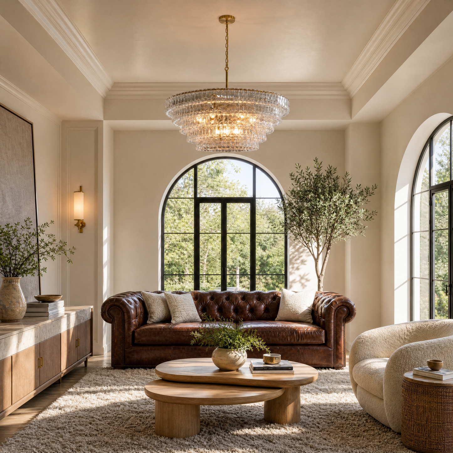 Pendant Light in a living room