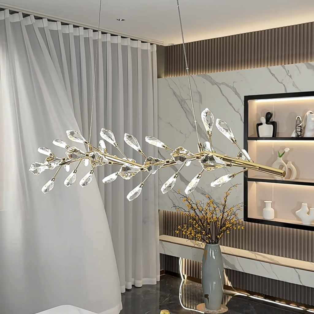 sleek-modern-branch-crystal-leaves-linear-chandelier