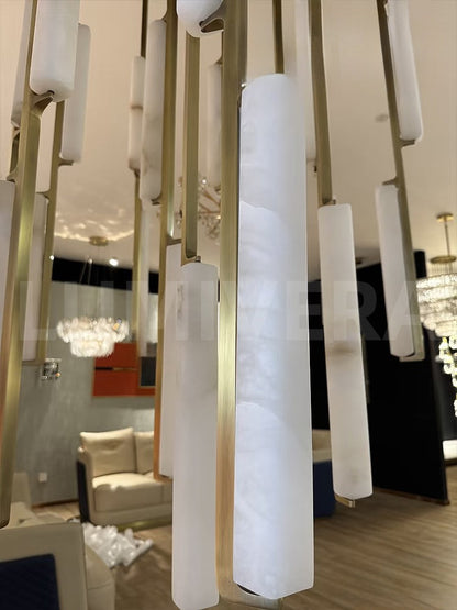 Audocon Alabaster Round Chandelier