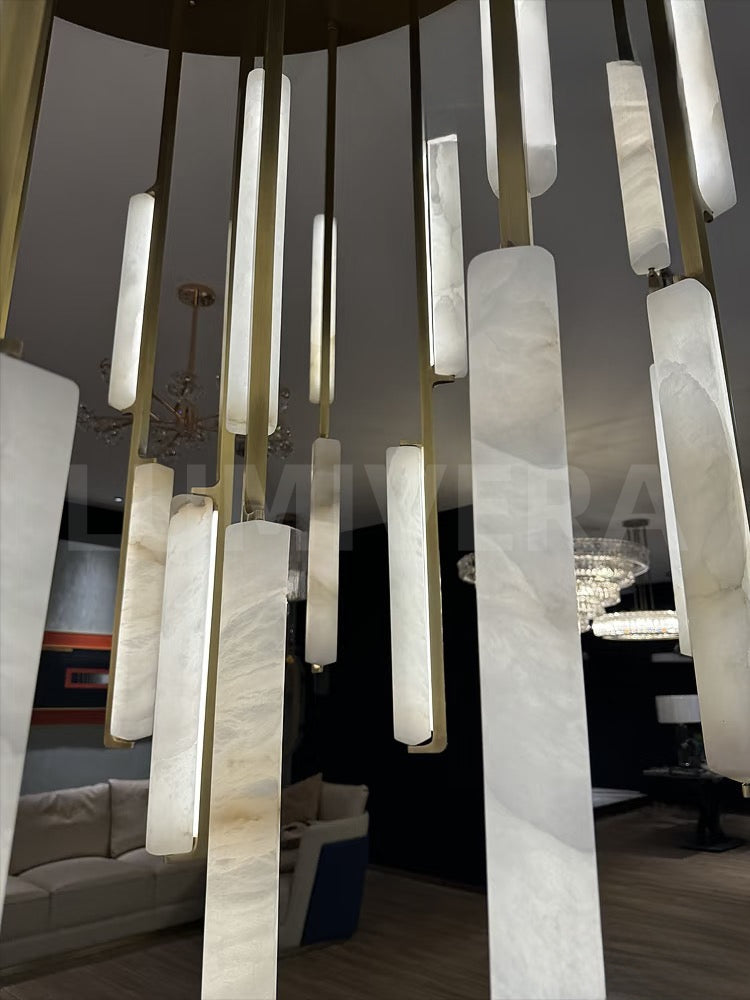 Audocon Alabaster Round Chandelier