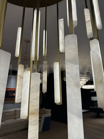 Audocon Alabaster Round Chandelier