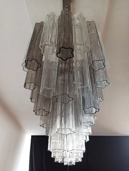 Murano Glass Chandelier – Smoked/Transparent
