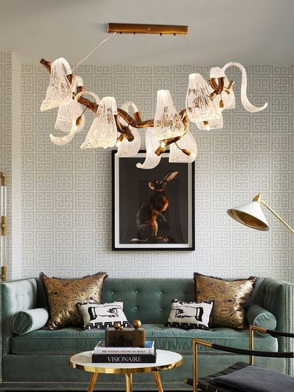 Icarus Wings Horizontal Branch Chandelier