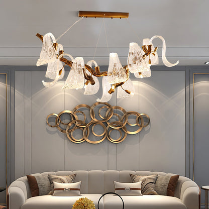 Icarus Wings Horizontal Branch Chandelier