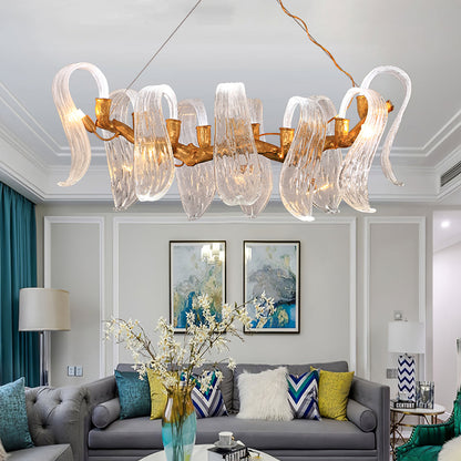 Icarus Wings Horizontal Branch Chandelier