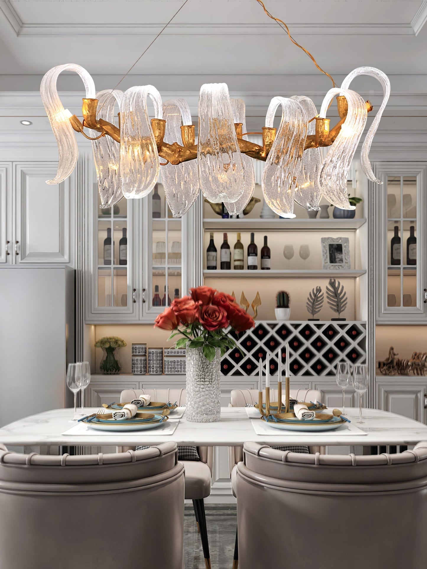 Icarus Wings Horizontal Branch Chandelier