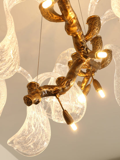 Icarus Wings Horizontal Branch Chandelier