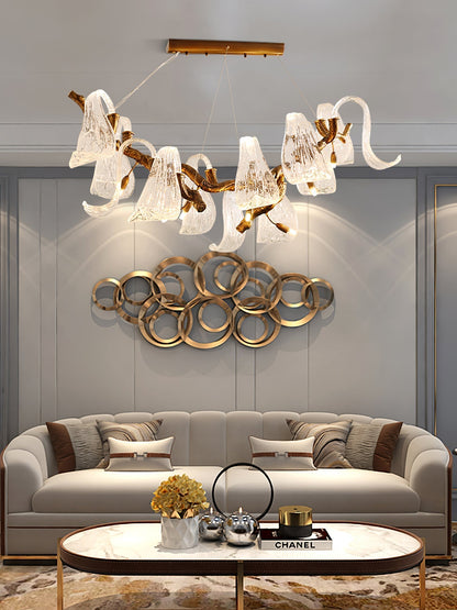 Icarus Wings Horizontal Branch Chandelier
