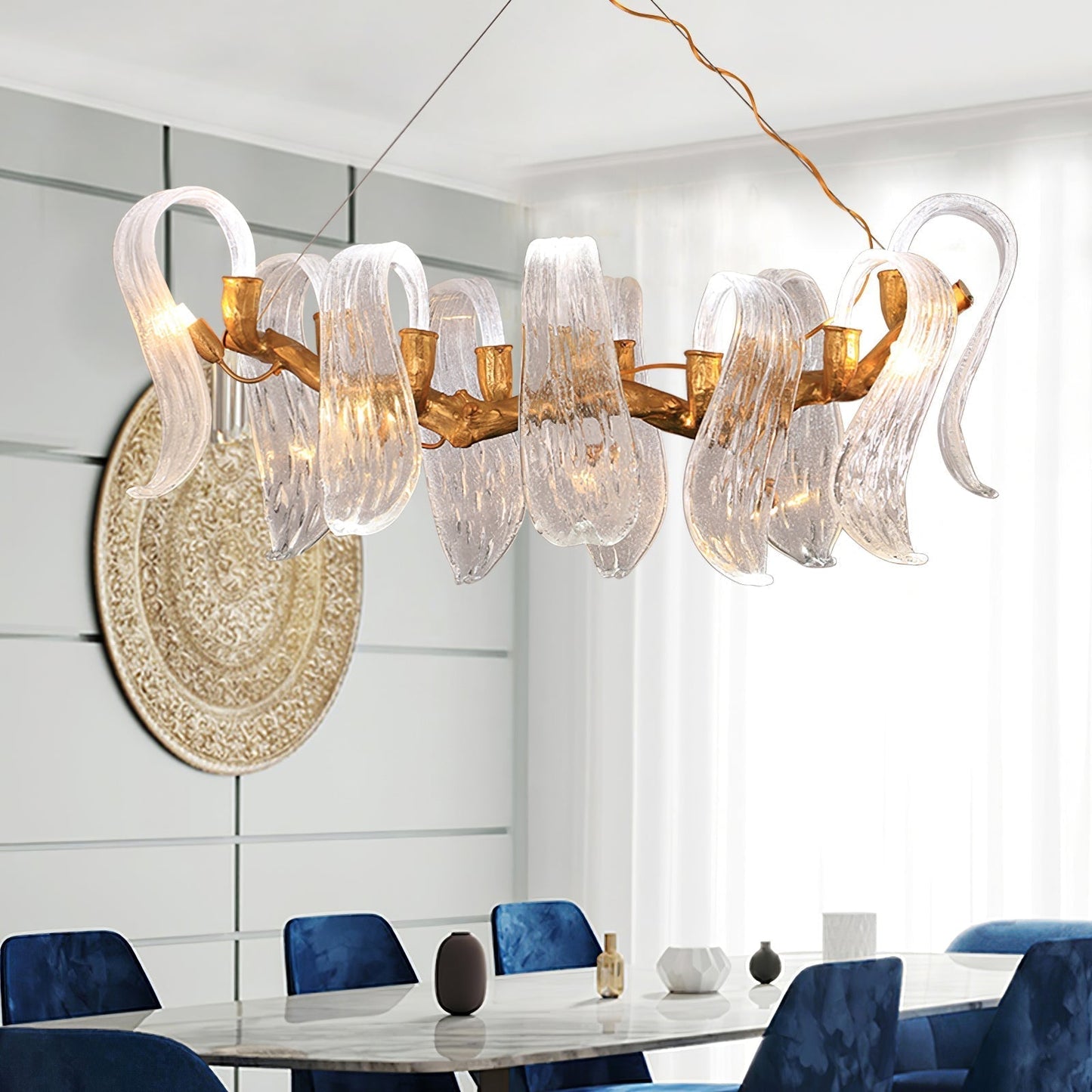 Icarus Wings Horizontal Branch Chandelier