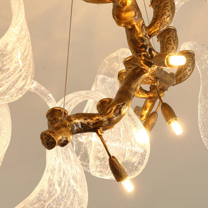 Icarus Wings Horizontal Branch Chandelier