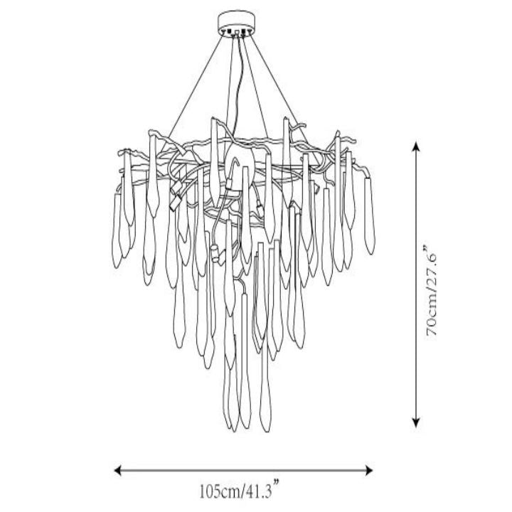 TLL Icicle Crystal Luxury Chandelier