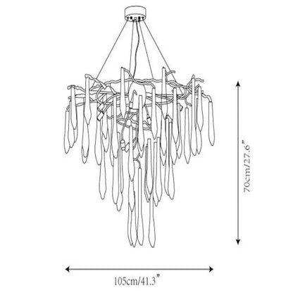 TLL Icicle Crystal Luxury Chandelier