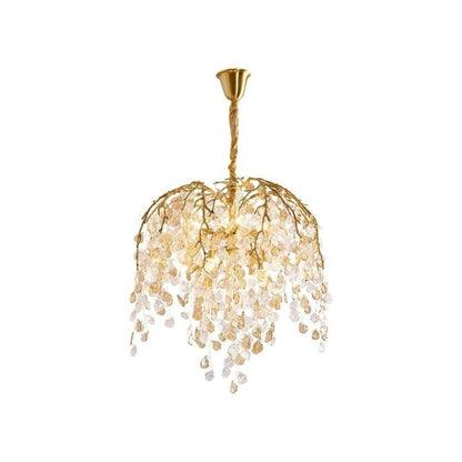 TLL Idyllic Glass Leaves Chandelier