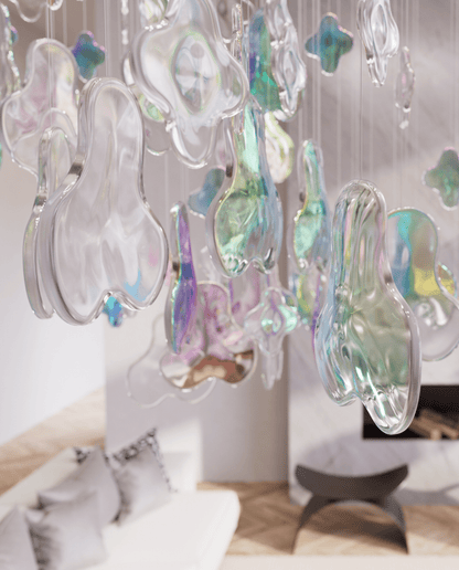 Galaxy Iris Iridescent Blossom Chandelier