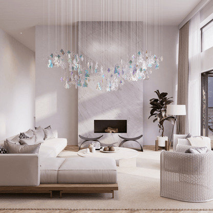 Galaxy Iris Iridescent Blossom Chandelier