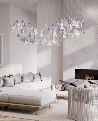 Galaxy Iris Iridescent Blossom Chandelier