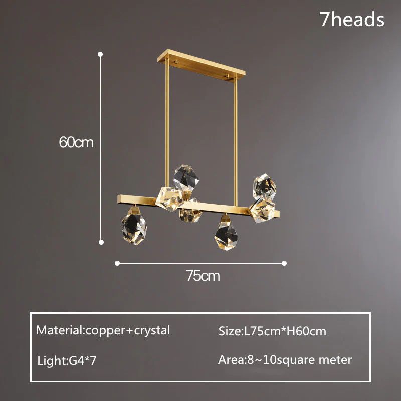 TLL Nicole Crystal Linear Chandelier