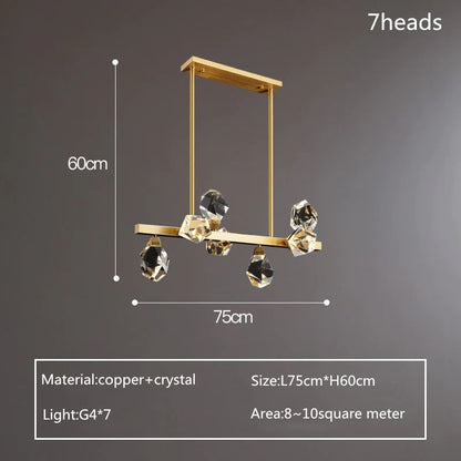 TLL Nicole Crystal Linear Chandelier