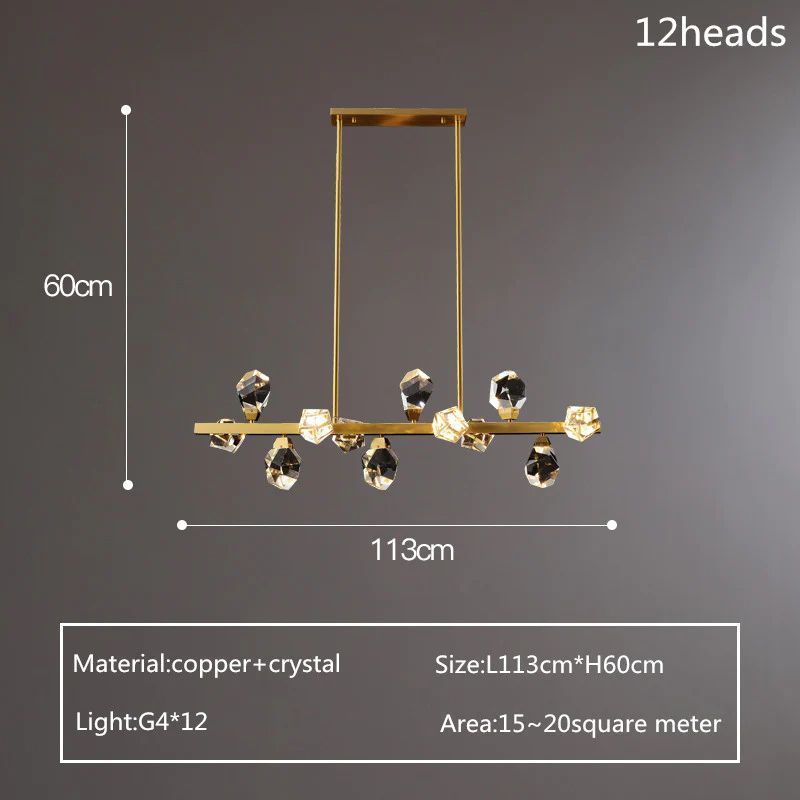 TLL Nicole Crystal Linear Chandelier