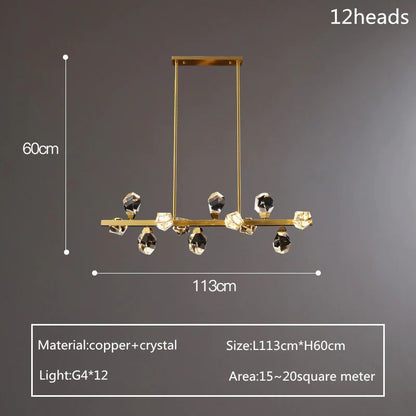 TLL Nicole Crystal Linear Chandelier