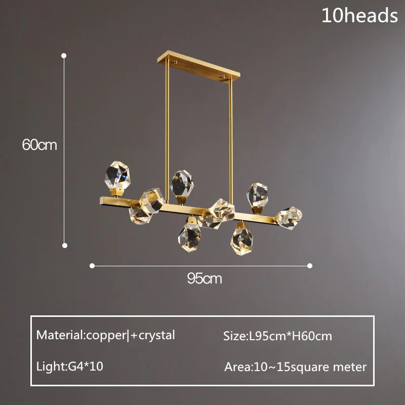 TLL Nicole Crystal Linear Chandelier