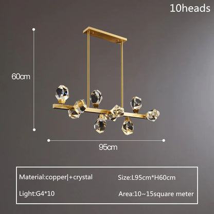 TLL Nicole Crystal Linear Chandelier