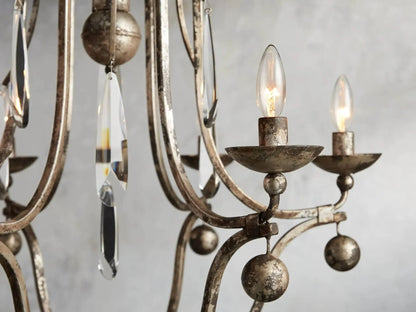 Kalie Crystal 6 Lights Pendant Chandelier