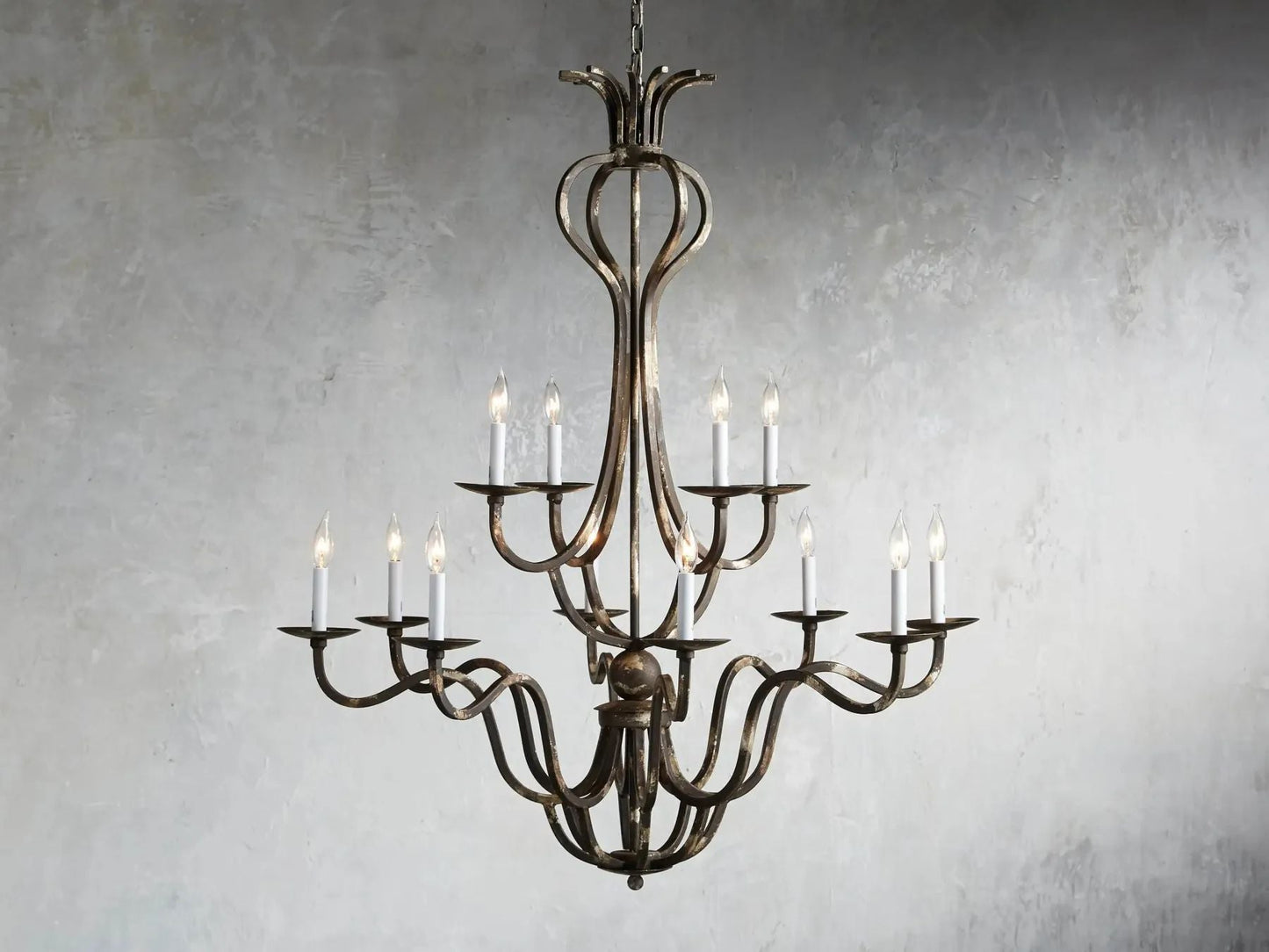 Kalie Crystal 12 Lights Pendant Chandelier 42"