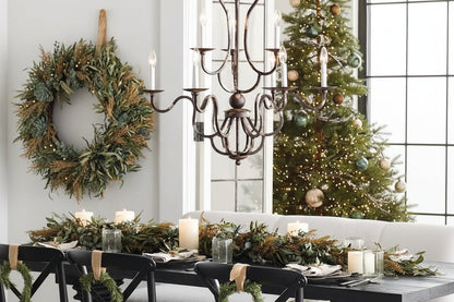 Kalie Crystal 12 Lights Pendant Chandelier 42"