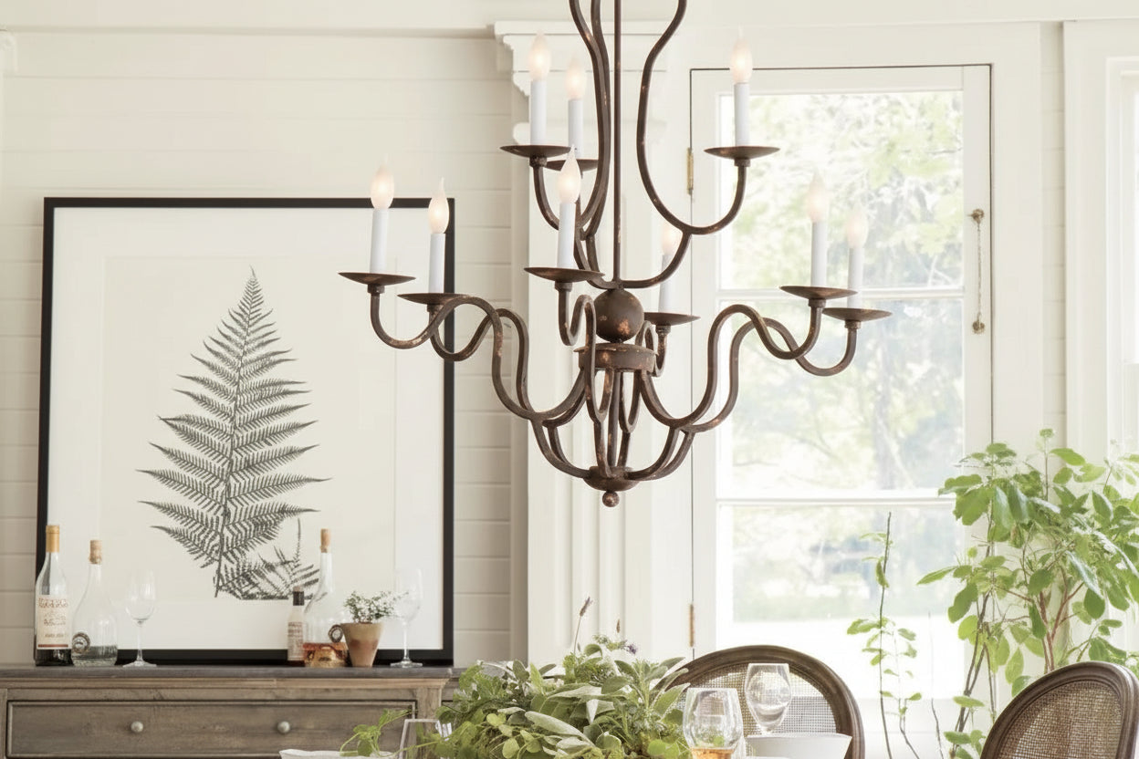 Kalie Crystal 12 Lights Pendant Chandelier 42"