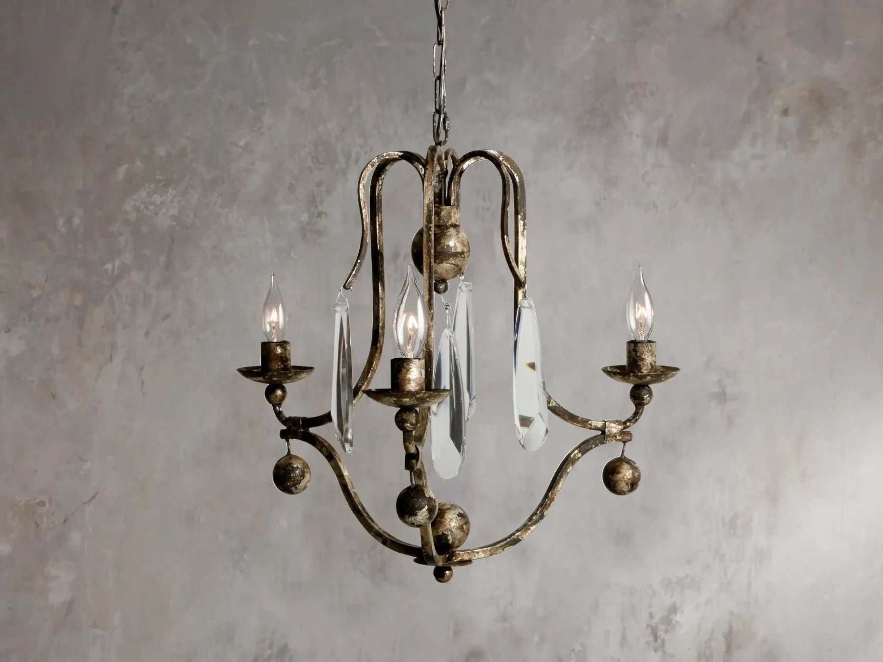 Kalie Crystal 3 Lights Pendant Chandelier