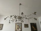 Kalie Crystal Rectangular Chandelier 61" 71“ - Silver