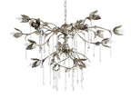 Kalie Crystal Round Chandelier 40" D- Silver