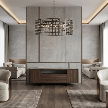 Aubrey Round Chandelier 6/8/12 Light