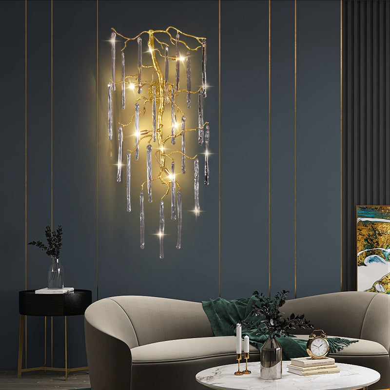 Beathe Light Crystal Branch Wall Sconce
