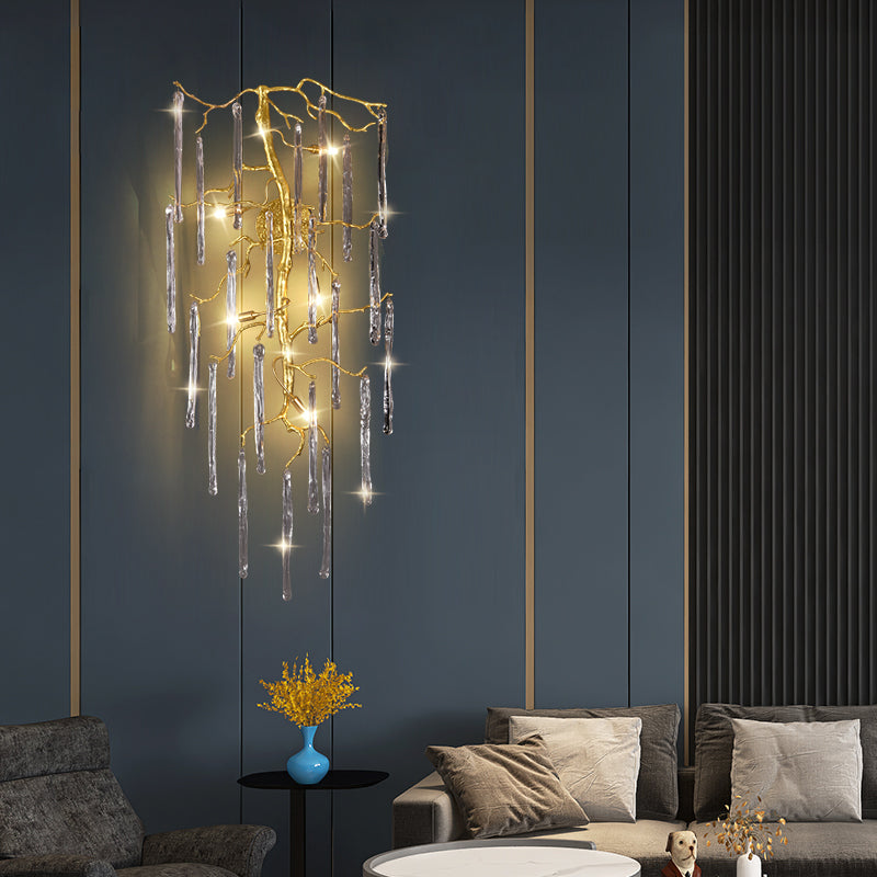 Beathe Light Crystal Branch Wall Sconce