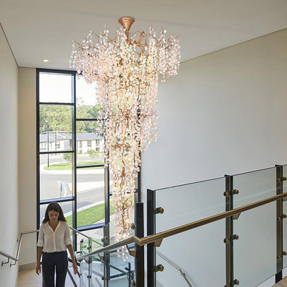 TLL 2 Story Foyer Large Branch Chandelier
