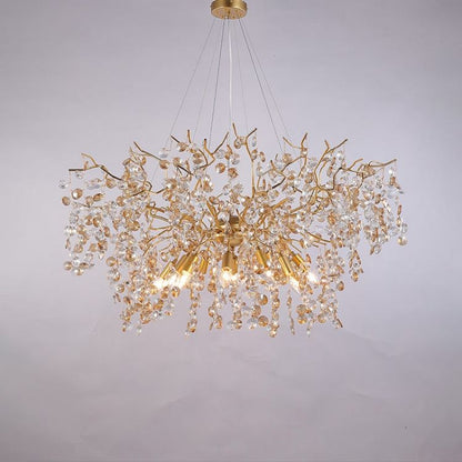 TLL Art Deco Modern Gold Chandelier Light Fixture