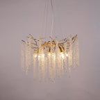Crystal Gold Tree Branch Chandelier