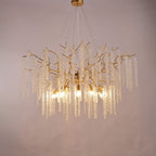 Crystal Gold Tree Branch Chandelier
