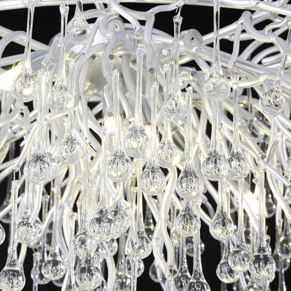 TLL Aqua Modern Tree Branch Crystal Chandelier 47.5" L