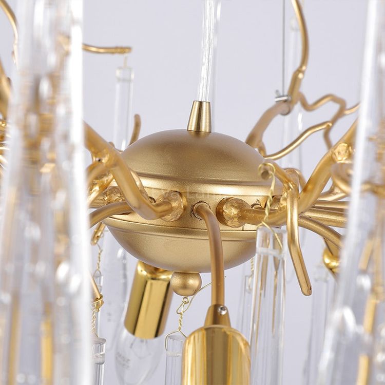 TLL Aqua Round Branch Living And Dining Chandelier