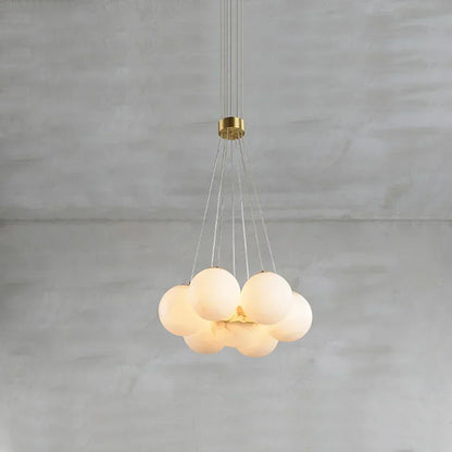 Lunar Alabaster Spherical Chandelier