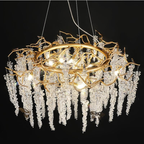Modern Snowflake Crystal Branch Chandelier