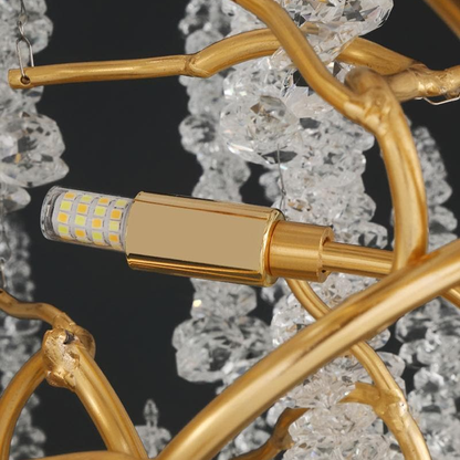 Modern Snowflake Crystal Branch Chandelier